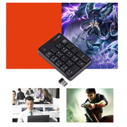 MC Saite SK-51AG 2 in 1 2.4G USB Numeric Wireless Keyboard  & Mini Calculator for Laptop Desktop PC(White)