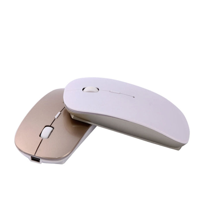 MC-008 Bluetooth 3.0 Battery Charging Wireless Mouse for Laptops and Android System Mobile Phone (Gold) - free shipping - PMC Jewellery - Order now!