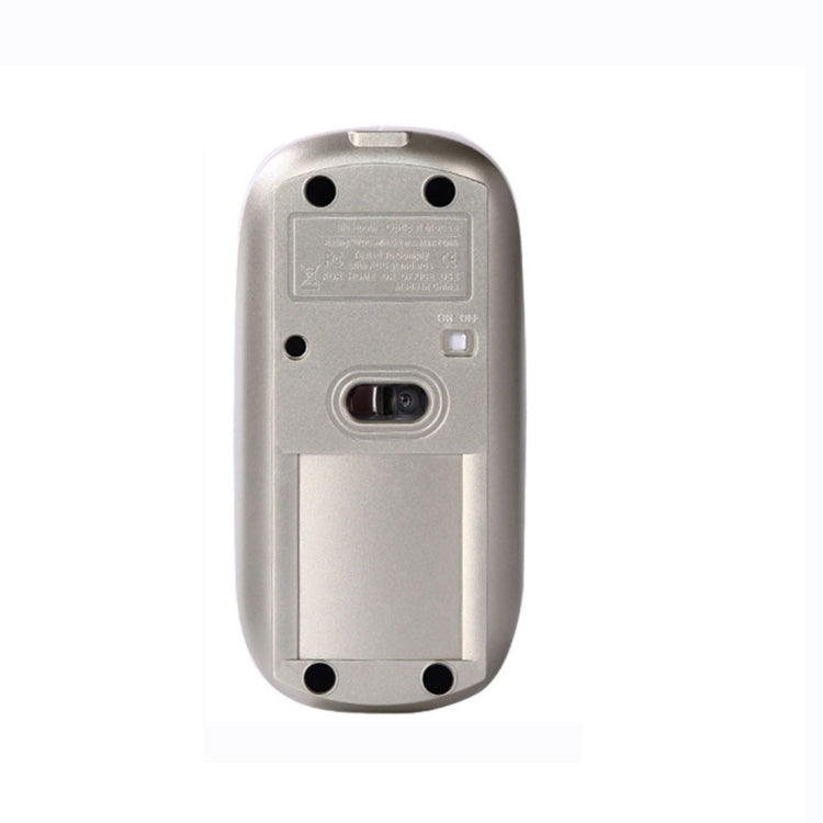 MC-008 Bluetooth 3.0 Battery Charging Wireless Mouse for Laptops and Android System Mobile Phone (Gold) - free shipping - PMC Jewellery - Order now!