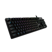 Logitech G512 RGB L-axis Mechanical Wired Gaming Keyboard, Length: 1.8m (Black)