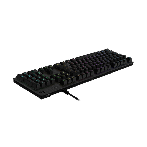 Logitech G512 RGB L-axis Mechanical Wired Gaming Keyboard, Length: 1.8m (Black)