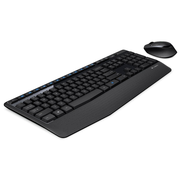 Logitech MK345 Wireless Full-size Keyboard + 2.4GHz 1000DPI Wireless Optical Mouse Set with Nano Receiver(Black)