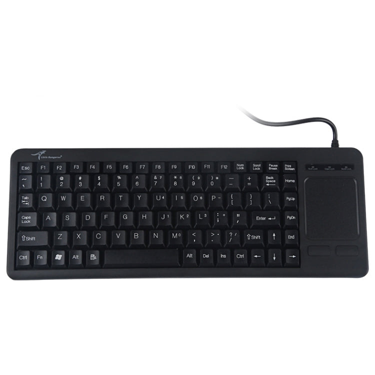 DS-8800 PS / 2 Interface Prevent Water Splashing Laser Engraving Character One-piece Wired Touchpad Keyboard, Length: 1.5m - Wired Keyboard by PMC Jewellery | Online Shopping South Africa | PMC Jewellery | Buy Now Pay Later Mobicred