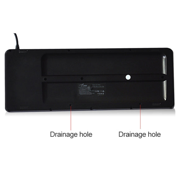 DS-8800 PS / 2 Interface Prevent Water Splashing Laser Engraving Character One-piece Wired Touchpad Keyboard, Length: 1.5m