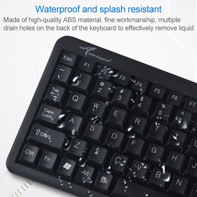 DS-8800 PS / 2 Interface Prevent Water Splashing Laser Engraving Character One-piece Wired Touchpad Keyboard, Length: 1.5m - Wired Keyboard by PMC Jewellery | Online Shopping South Africa | PMC Jewellery | Buy Now Pay Later Mobicred