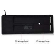 DS-8900 USB Interface Prevent Water Splashing Laser Engraving Character One-piece Wired Trackball Keyboard, Length: 1.5m