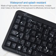 DS-8900 USB Interface Prevent Water Splashing Laser Engraving Character One-piece Wired Trackball Keyboard, Length: 1.5m