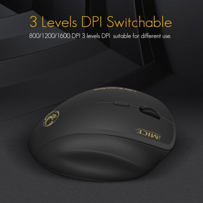 iMICE G6 Wireless Mouse 2.4G Office Mouse 6-button Gaming Mouse(Black) - free shipping - PMC Jewellery - Order now!