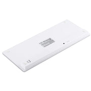 WB-8022 Ultra-thin Wireless Bluetooth Keyboard for iPad, Samsung, Huawei, Xiaomi, Tablet PCs or Smartphones, Spanish Keys(Silver)