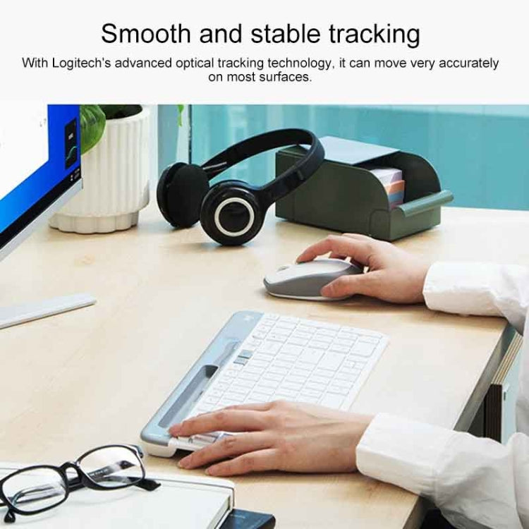 Logitech Voice M380 4 Buttons Smart Voice Input Wireless Mouse (Silver Grey) - free shipping - PMC Jewellery - Order now!