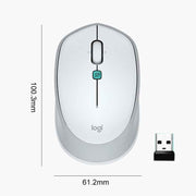 Logitech Voice M380 4 Buttons Smart Voice Input Wireless Mouse (Silver Grey)