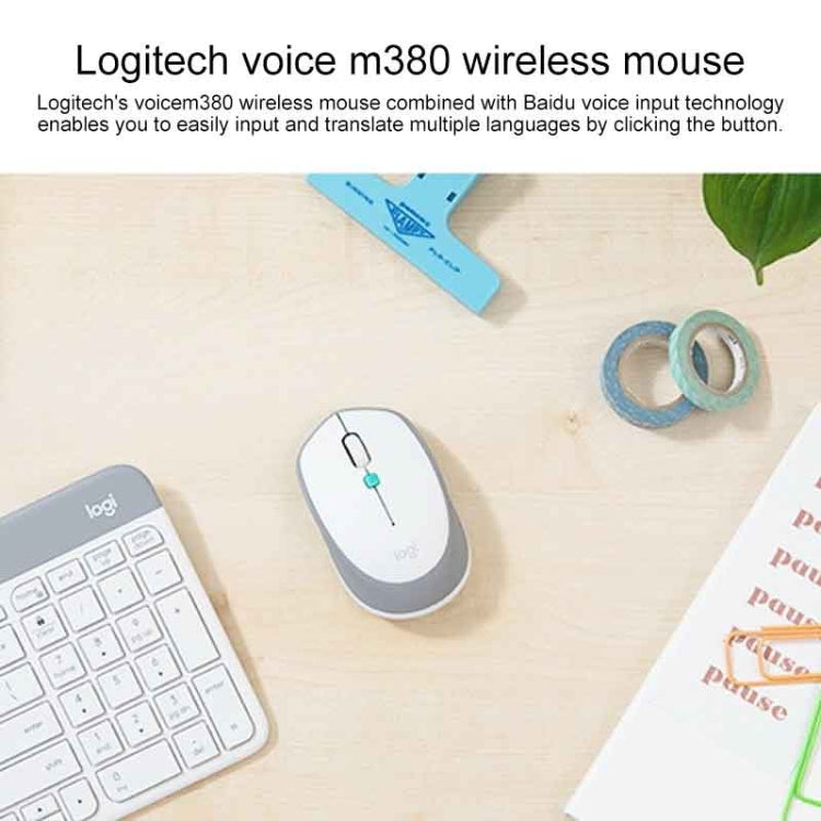 Logitech Voice M380 4 Buttons Smart Voice Input Wireless Mouse (Black) - free shipping - PMC Jewellery - Order now!