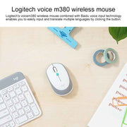 Logitech Voice M380 4 Buttons Smart Voice Input Wireless Mouse (Black)