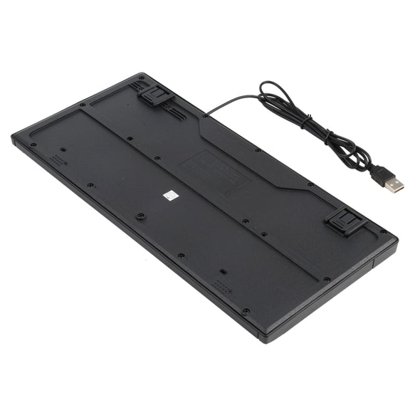 KB-301A Multimedia Notebook Mini Wired Keyboard, Arabic Version (Black)