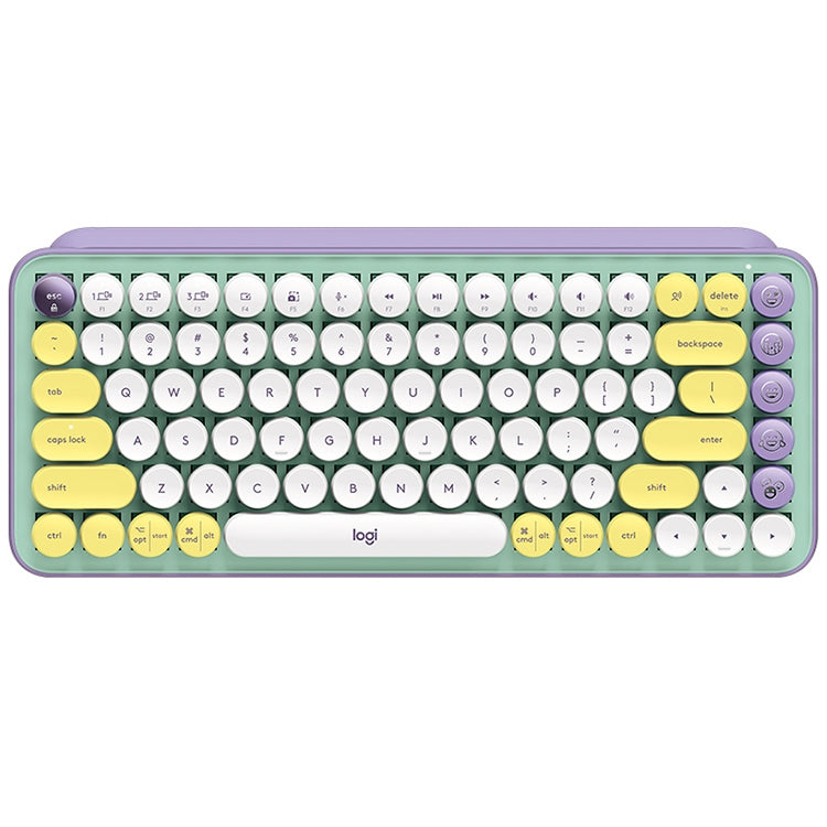 Logitech POP KEYS Round Button Bluetooth Mechanical Keyboard (Purple) - free shipping - PMC Jewellery - Order now!