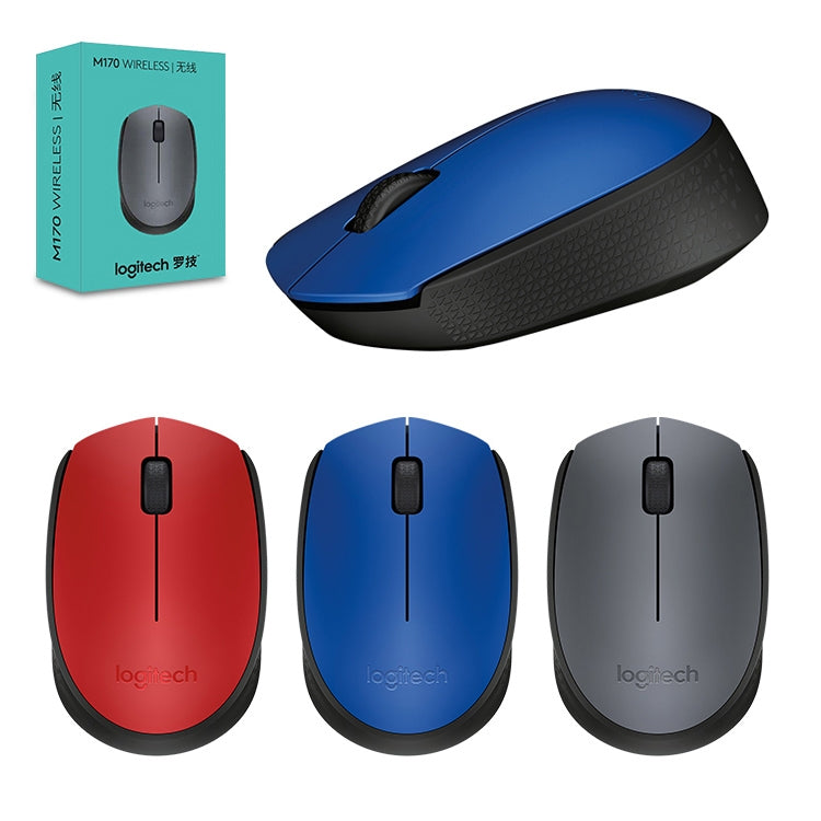 Logitech M170 1000DPI USB Wireless Mouse with 2.4G Receiver (Red) - free shipping - PMC Jewellery - Order now!