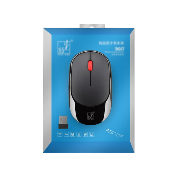 ZGB 360 2.4G Computer Laptop Wireless Chargeable Mini Mouse 1000dpi(Black)