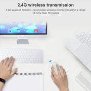 ZGB 360 2.4G Computer Laptop Wireless Chargeable Mini Mouse 1000dpi(Black)