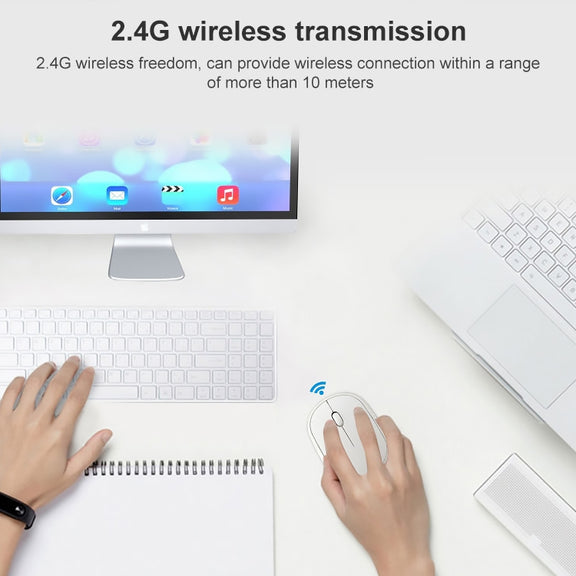 ZGB 360 2.4G Computer Laptop Wireless Chargeable Mini Mouse 1000dpi(Black)