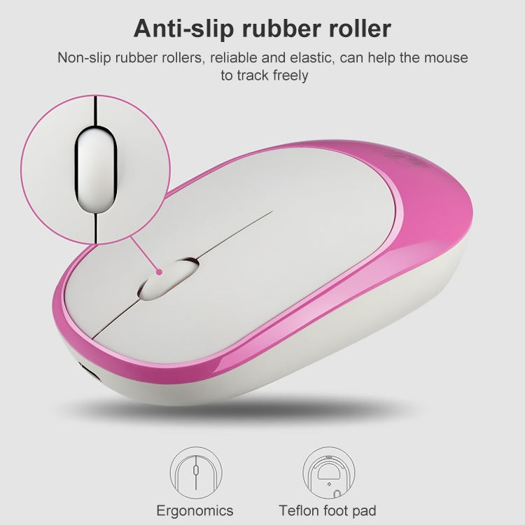 ZGB 360 2.4G Computer Laptop Wireless Chargeable Mini Mouse 1000dpi(Pink) - free shipping - PMC Jewellery - Order now!
