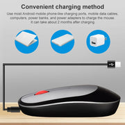 ZGB 360 2.4G Computer Laptop Wireless Chargeable Mini Mouse 1000dpi(Black)