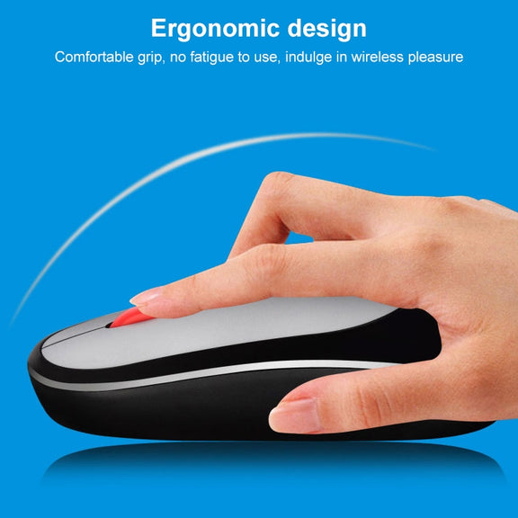ZGB 360 2.4G Computer Laptop Wireless Chargeable Mini Mouse 1000dpi(Black)