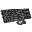ZGB S500 Square Keycap Wired Keyboard + Mouse Set (Black) - free shipping - PMC TechLife - Order now!