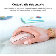 Logitech M650 5-keys 2000 DPI Wireless Bluetooth Silent Mouse (Pink)