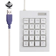 DX-20A 20-keys USB Wired Mechanical Black Shaft Mini Numeric Keyboard (White) - Mini Keyboard by PMC TechLife | Online Shopping South Africa | PMC TechLife | Buy Now Pay Later Mobicred