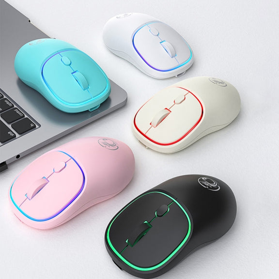 iMICE W-618 Rechargeable 4 Buttons 1600 DPI 2.4GHz Silent Wireless Mouse for Computer PC Laptop (Blue)