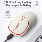 iMICE W-618 Rechargeable 4 Buttons 1600 DPI 2.4GHz Silent Wireless Mouse for Computer PC Laptop (Black)