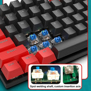 FOREV FV-301 87-keys Blue Axis Mechanical Gaming Keyboard, Cable Length: 1.6m(Black Grey)