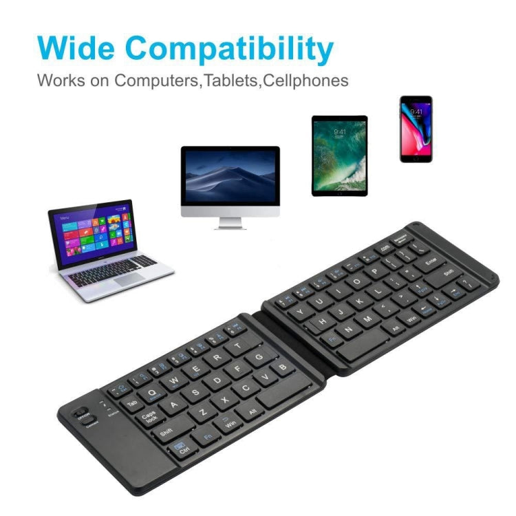 Mini Wireless Bluetooth Folding Keyboard (White)
