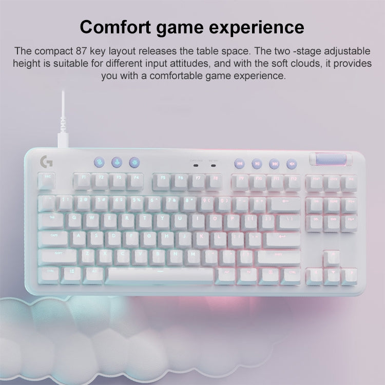 Logitech Aurora G713 RGB Wired Game E-sports 87-key Mechanical Keyboard with Palm Support, Tea Shaft - free shipping - PMC Jewellery - Order now!