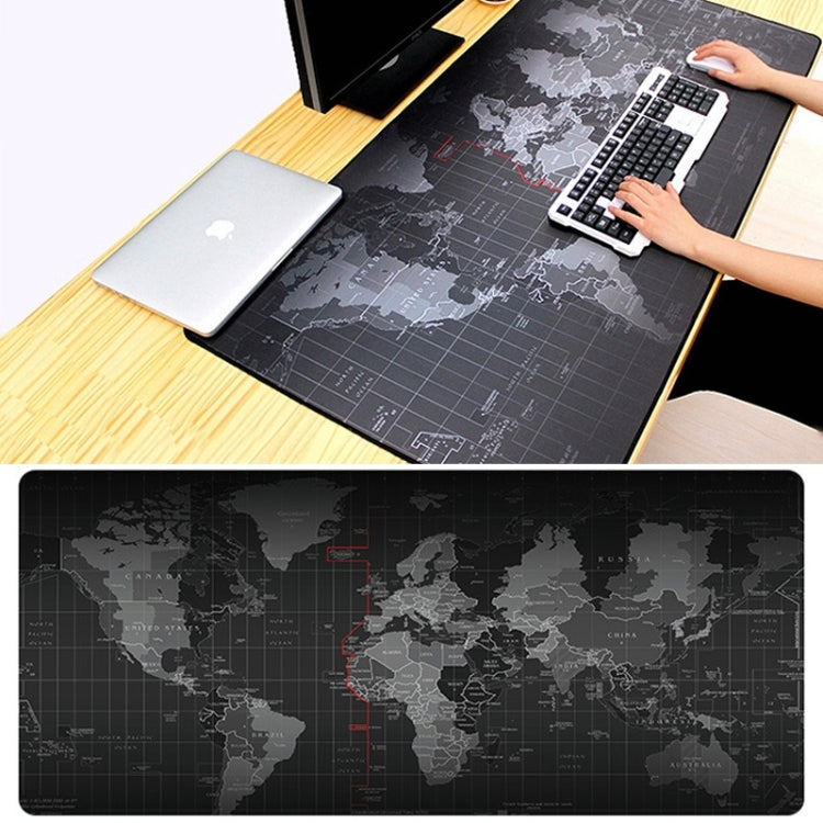 Extended Large Anti-Slip World Map Pattern Soft Rubber Smooth Cloth Surface Game Mouse Pad Keyboard Mat, Size: 60 x 30cm - Mouse Pads by PMC TechLife | Online Shopping South Africa | PMC TechLife