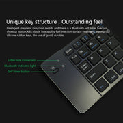 F66 Foldable Bluetooth Wireless 66 Keys Keyboard, Support Android / Windows / iOS (Black)