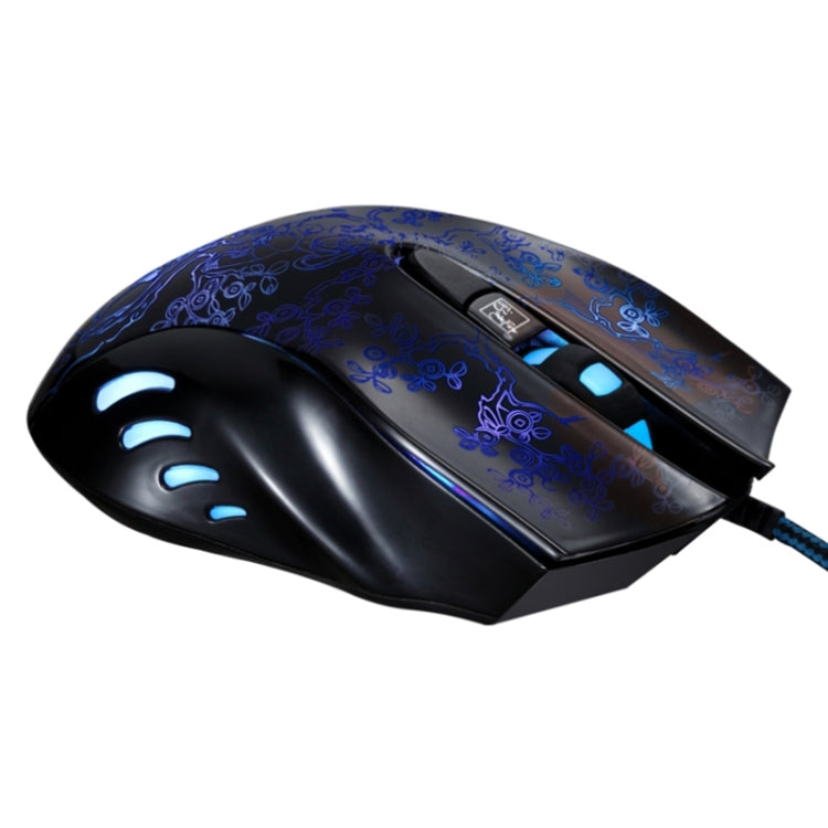 Chasing Leopard 169 USB 2400DPI Four-speed Adjustable LED Backlight Wired Optical E-sport Gaming Mouse with Counter Weight, Length: 1.45m(Black) - free shipping - PMC TechLife - Order now!