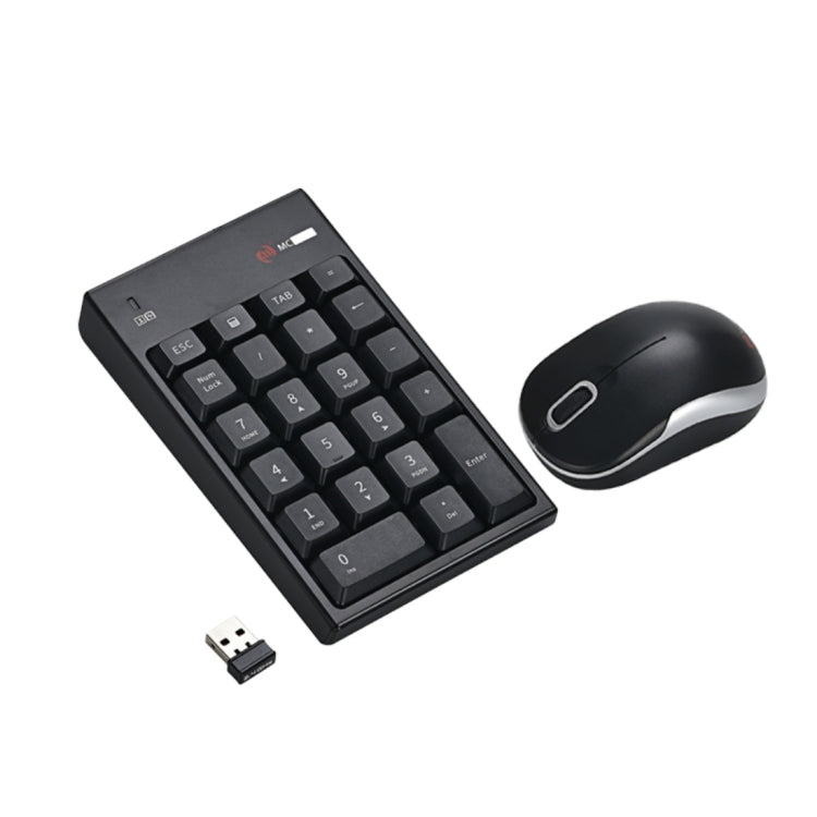MC Saite MC-61CB 2.4GHz Wireless Mouse + 22 Keys Numeric Pan Keyboard with USB Receiver Set for Computer PC Laptop (Black) - free shipping - PMC Jewellery - Order now!