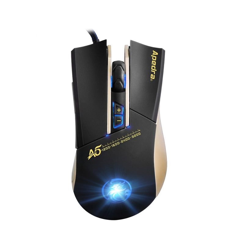 Apedra iMICE A5 High Precision Gaming Mouse LED four color controlled breathing light USB 7 Buttons 3200 DPI Wired Optical Gaming Mouse for Computer PC Laptop(Black) - Wired Mice by iMICE | Online Shopping South Africa | PMC Jewellery | Buy Now Pay Later Mobicred