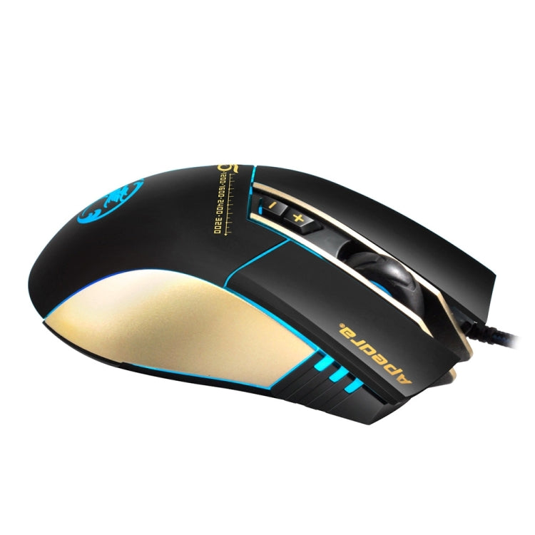 Apedra iMICE A5 High Precision Gaming Mouse LED four color controlled breathing light USB 7 Buttons 3200 DPI Wired Optical Gaming Mouse for Computer PC Laptop(Black) - Wired Mice by iMICE | Online Shopping South Africa | PMC Jewellery | Buy Now Pay Later Mobicred