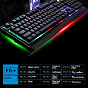 ZGB G700 104 Keys USB Wired Mechanical Feel Glowing Metal Panel Suspension Gaming Keyboard with Phone Holder(Black)