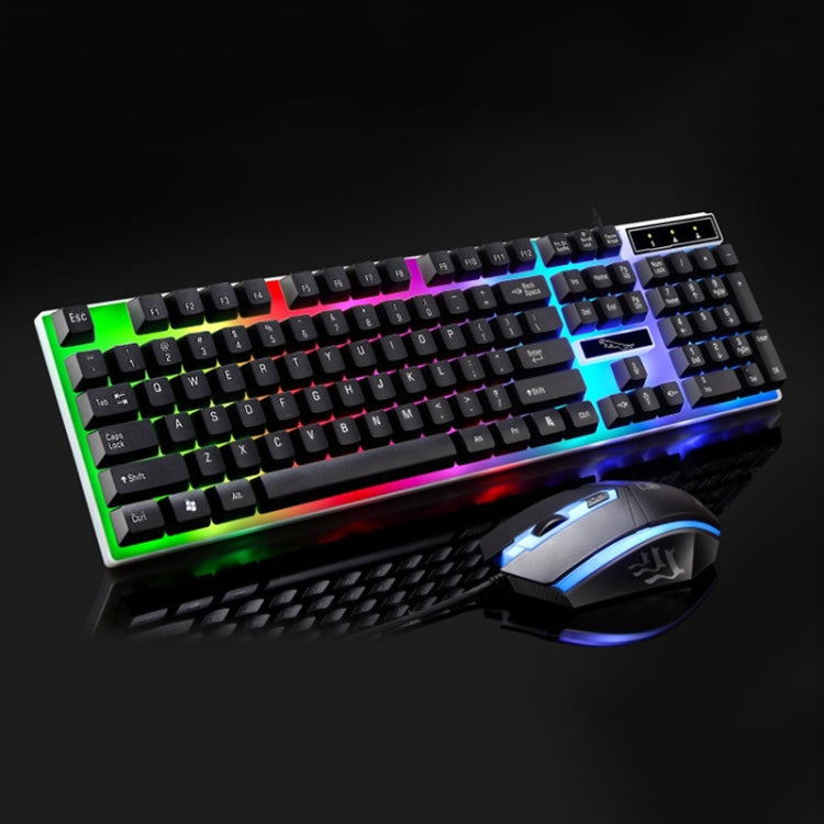 ZGB G21 1600 DPI Professional Wired Colorful Backlight Mechanical Feel Suspension Keyboard + Optical Mouse Kit for Laptop, PC(Black) - Wired Keyboard by PMC TechLife | Online Shopping South Africa | PMC TechLife | Buy Now Pay Later Mobicred