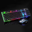 ZGB G21 1600 DPI Professional Wired Colorful Backlight Mechanical Feel Suspension Keyboard + Optical Mouse Kit for Laptop, PC(Black) - Wired Keyboard by PMC TechLife | Online Shopping South Africa | PMC TechLife | Buy Now Pay Later Mobicred