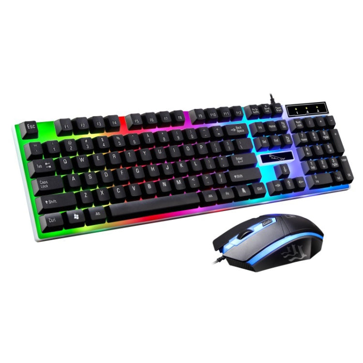 ZGB G21 1600 DPI Professional Wired Colorful Backlight Mechanical Feel Suspension Keyboard + Optical Mouse Kit for Laptop, PC(Black) - Wired Keyboard by PMC TechLife | Online Shopping South Africa | PMC TechLife | Buy Now Pay Later Mobicred