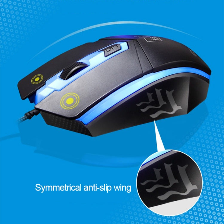 ZGB G21 1600 DPI Professional Wired Colorful Backlight Mechanical Feel Suspension Keyboard + Optical Mouse Kit for Laptop, PC(Black) - Wired Keyboard by PMC TechLife | Online Shopping South Africa | PMC TechLife | Buy Now Pay Later Mobicred