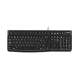 Logitech K120 USB Waterproof Splash Wired Keyboard for Desktop Computers / Laptops(Black) - free shipping - PMC TechLife - Order now!
