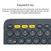 Logitech K380 Portable Multi-Device Wireless Bluetooth Keyboard (Blue)