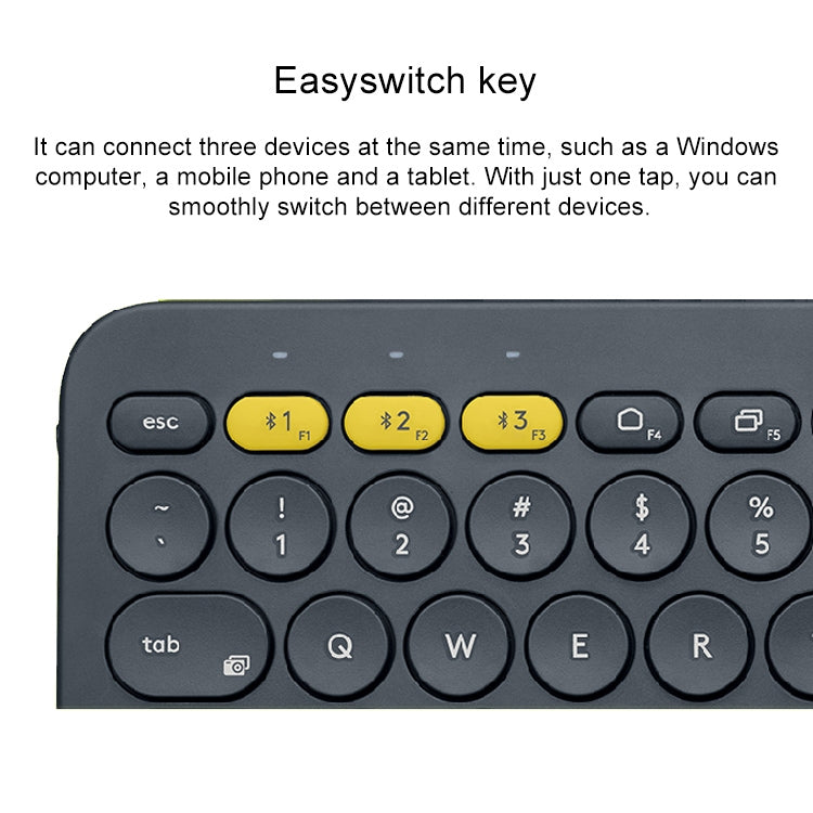 Logitech K380 Portable Multi-Device Wireless Bluetooth Keyboard (Blue)