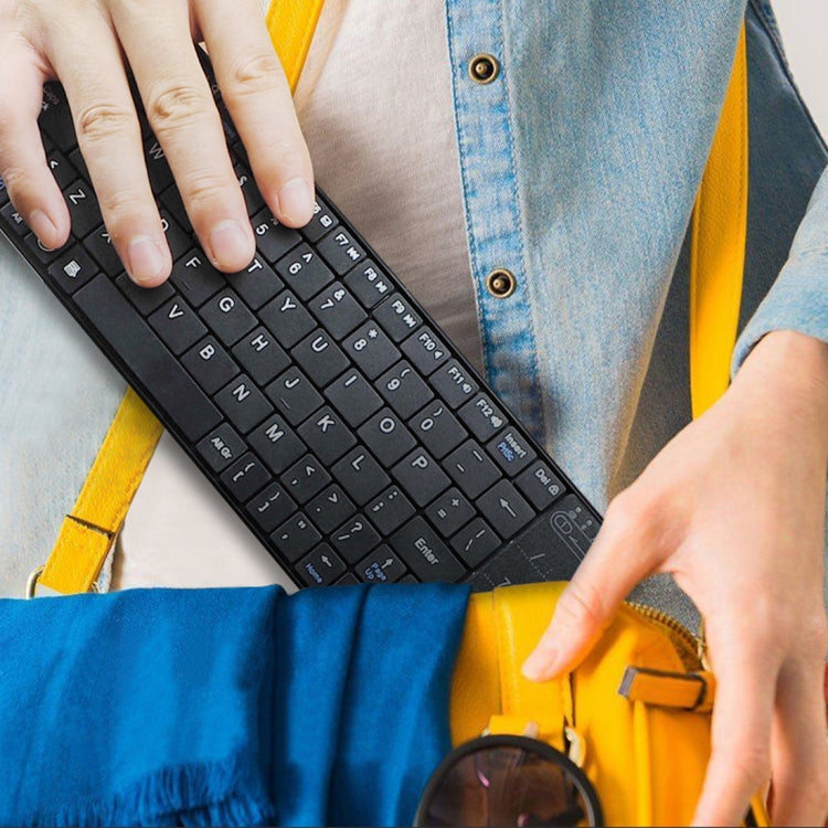 K-07 ABS Wireless Chargeable Bluetooth Touch Keyboard(Black)