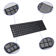 K-07 ABS Wireless Chargeable Bluetooth Touch Keyboard(Black)